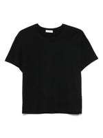 Black Cotton blend t-shirt 1