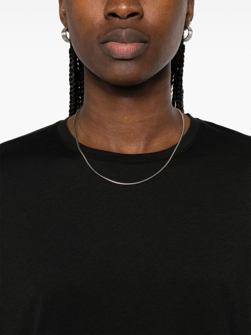Black Cotton blend t-shirt 5