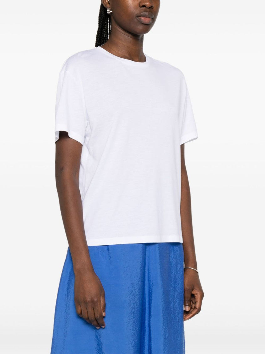 White Cotton blend t-shirt 2