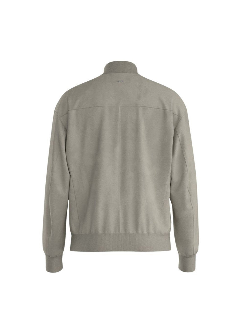 Light Grey Bomber Jacket 2