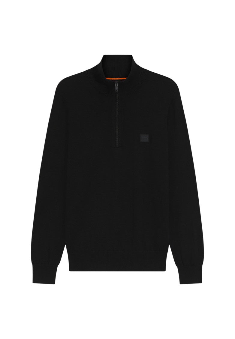 Black Mock Collar Sweater 1