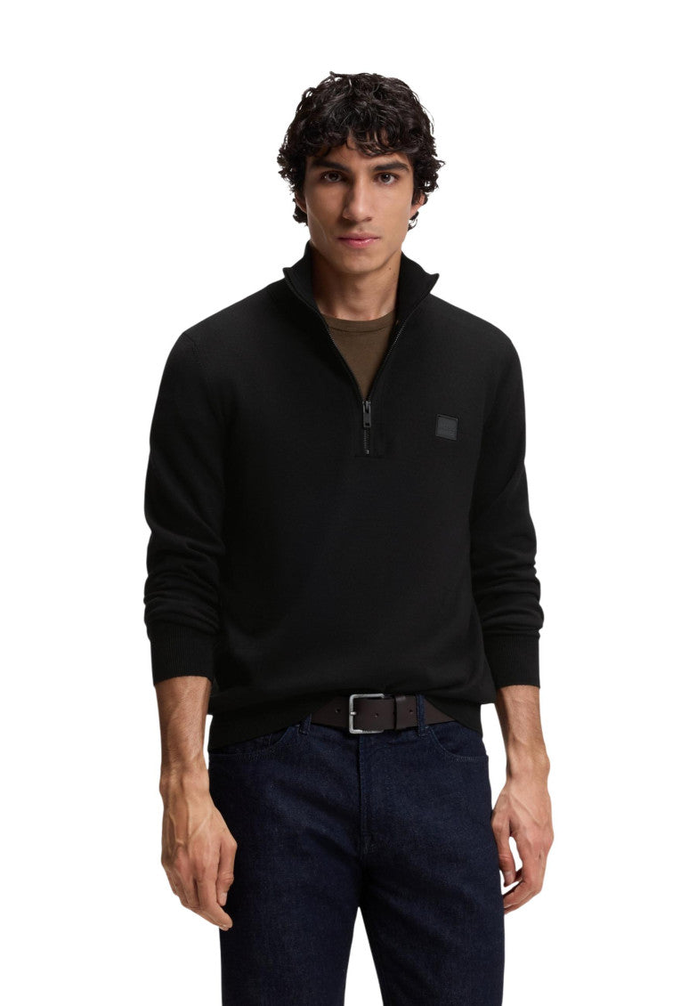 Black Mock Collar Sweater 2