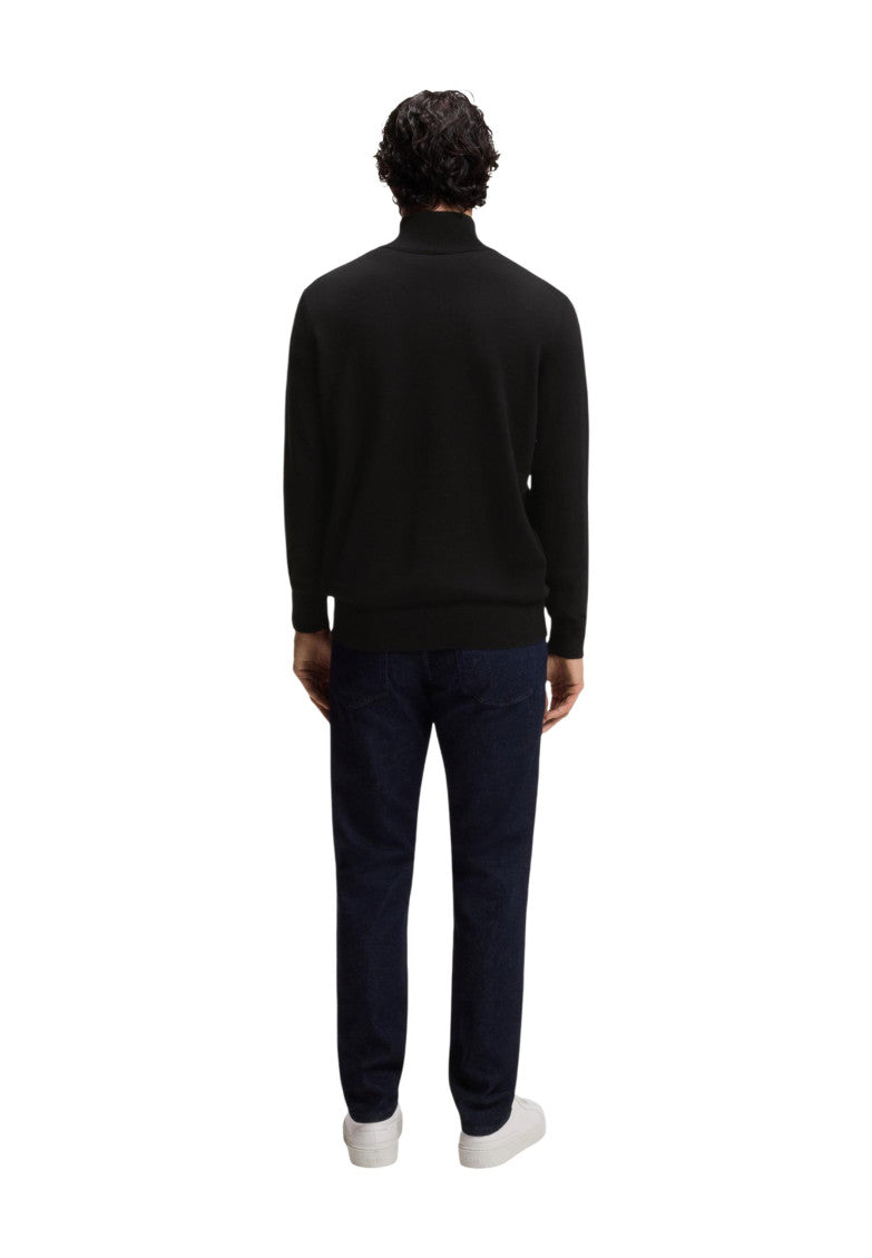 Black Mock Collar Sweater 3