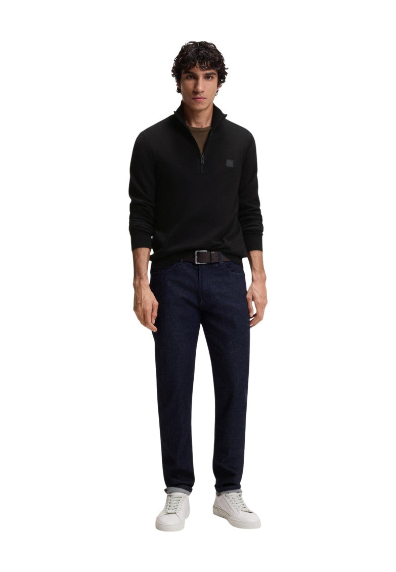 Black Mock Collar Sweater 4