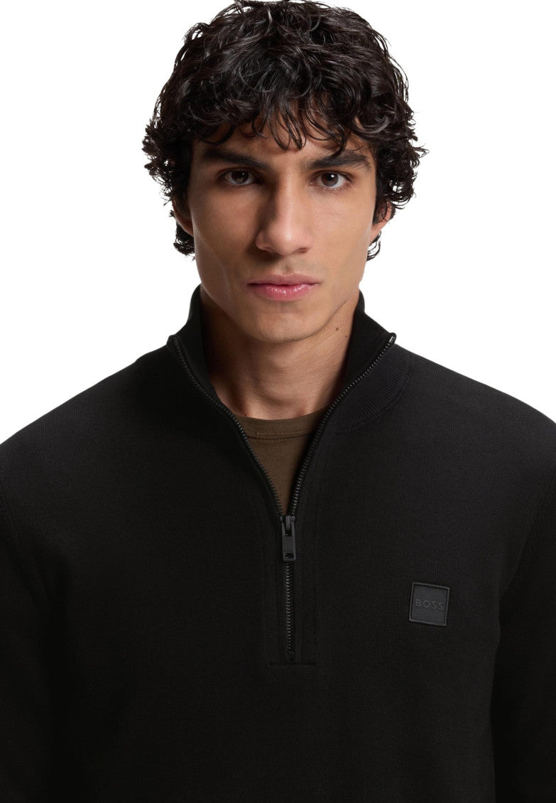 Black Mock Collar Sweater 5