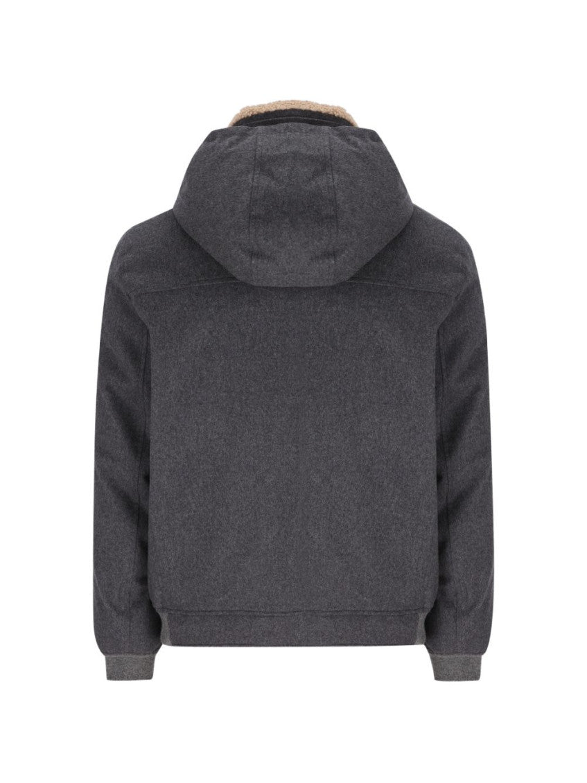 Dark Grey Hood Jacket 2