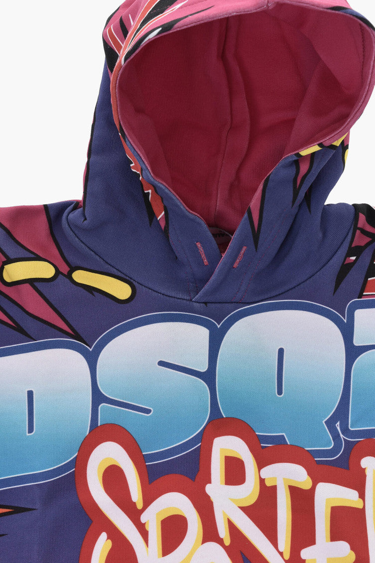 Boys Multicolor Graphic Hoodie 3