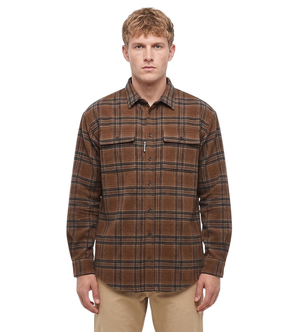Brown Regular Check Shirt 1