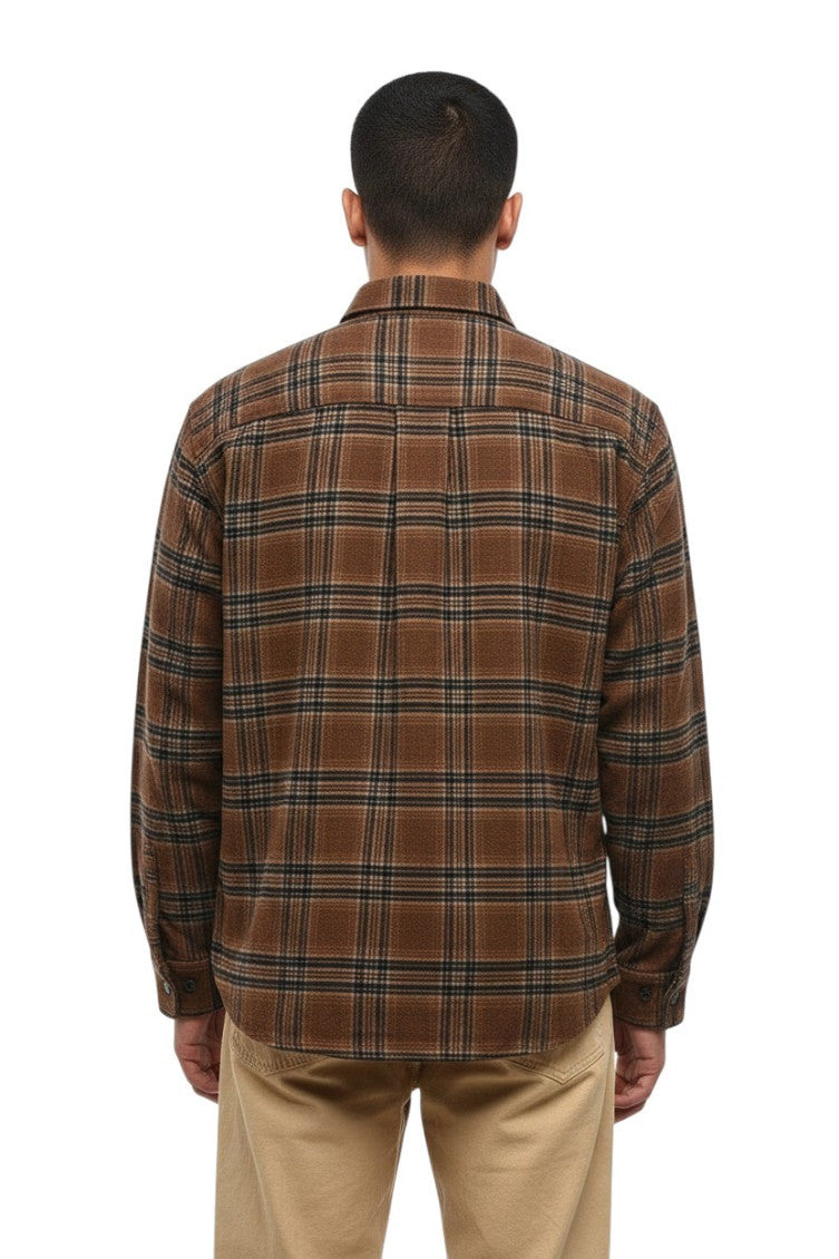 Brown Regular Check Shirt 2