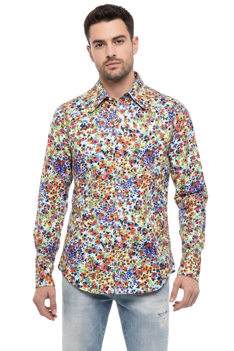 Multicolor Regular Floral Shirt 1