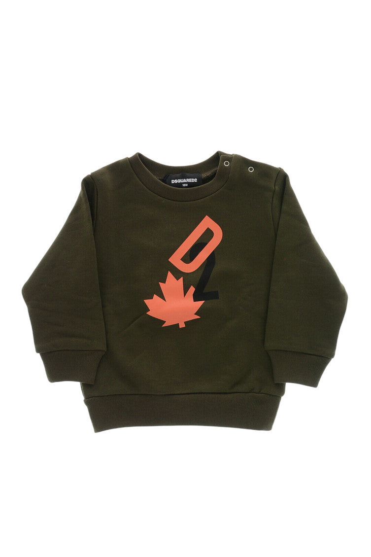 Babies Olive Graphic Sweatshirt 1