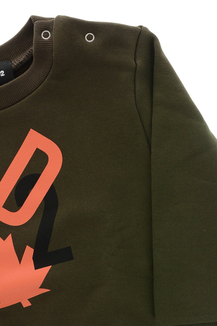 Babies Olive Graphic Sweatshirt 3