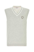 Light Grey V Neck Sweater 1