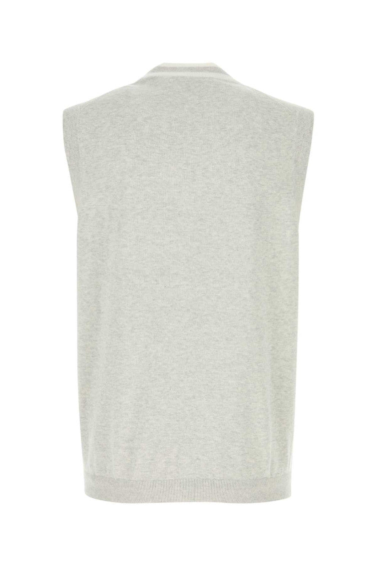 Light Grey V Neck Sweater 2