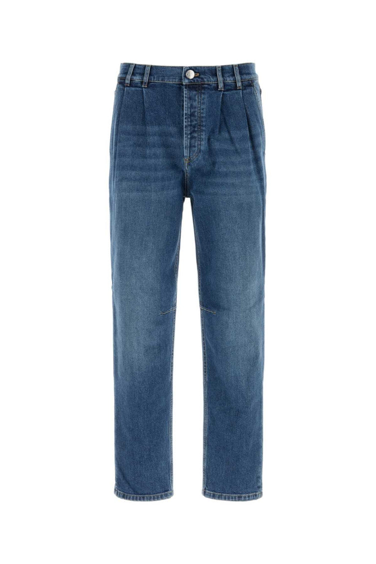 Blue Mid Rise Jeans 1