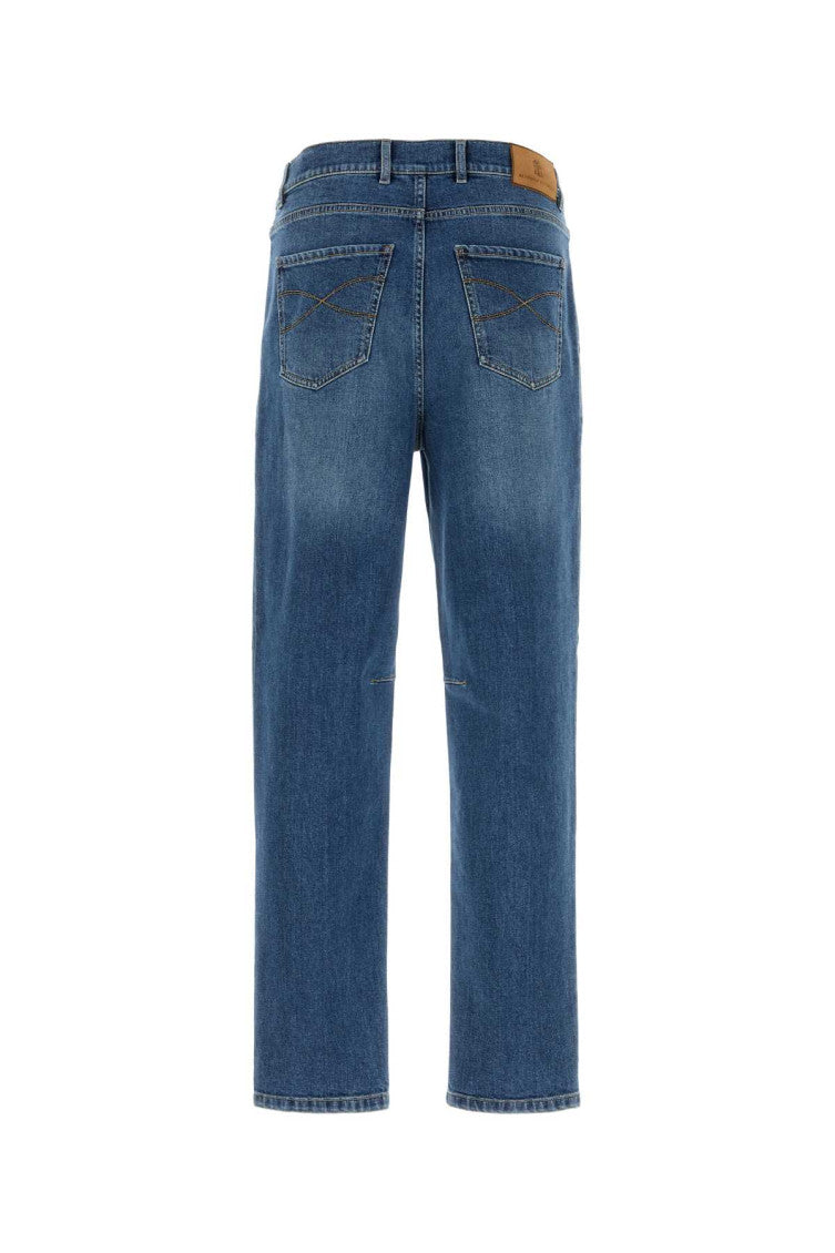 Blue Mid Rise Jeans 2