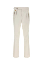 Off White Pleated Pants 1