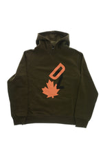 Boys Olive Graphic Hoodie 1