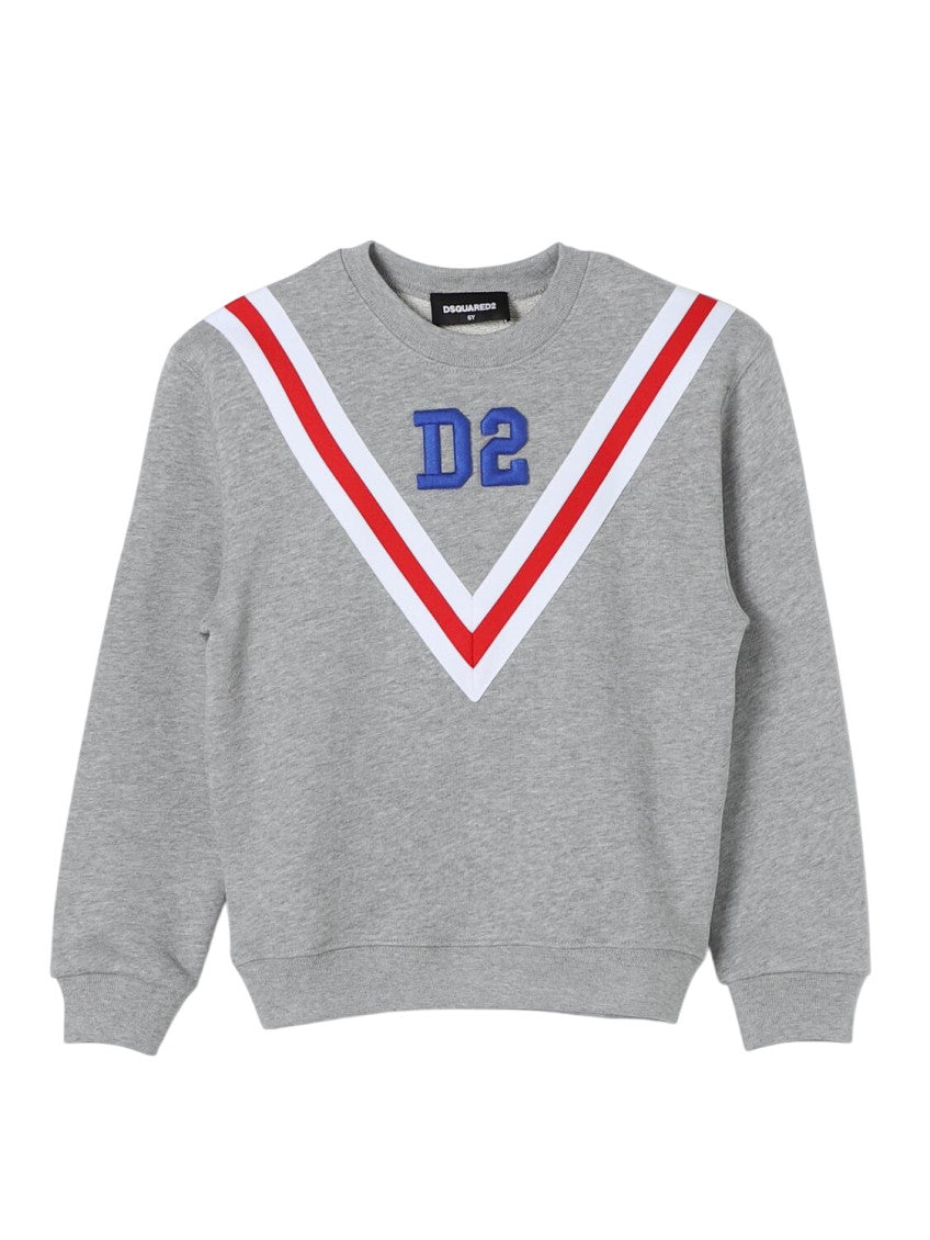 Boys Grey Stripes Sweatshirt 1