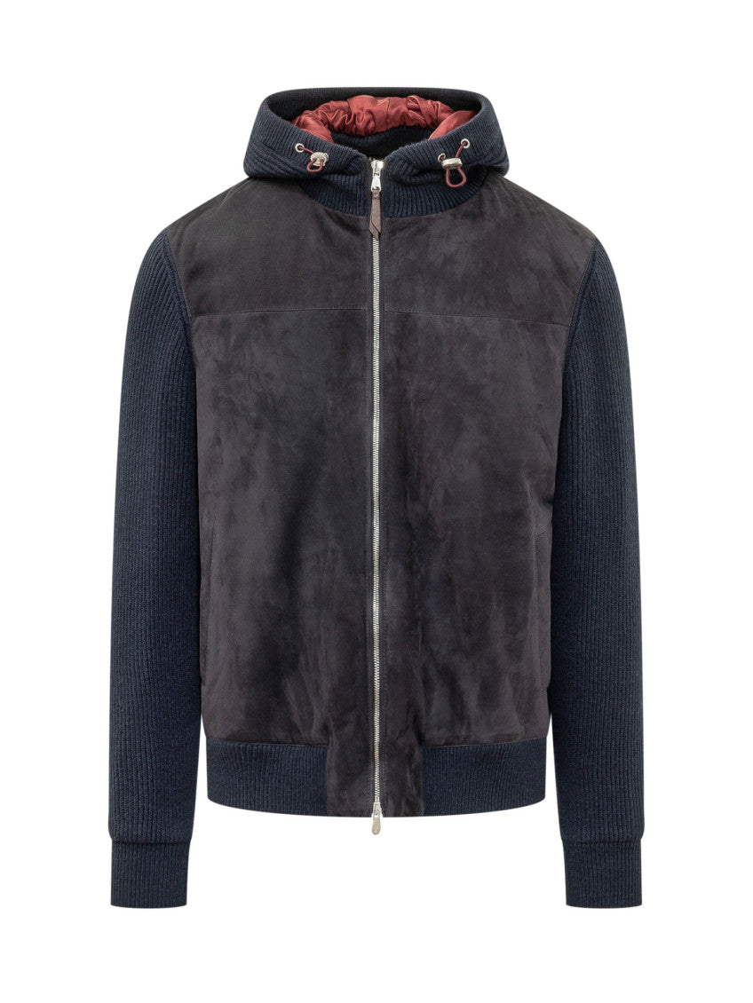 Dark Blue Hood Jacket 1