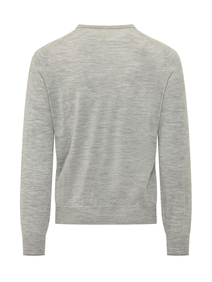 Light Grey Textured Sweater 2