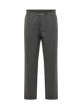 Dark Grey Straight Pants 1