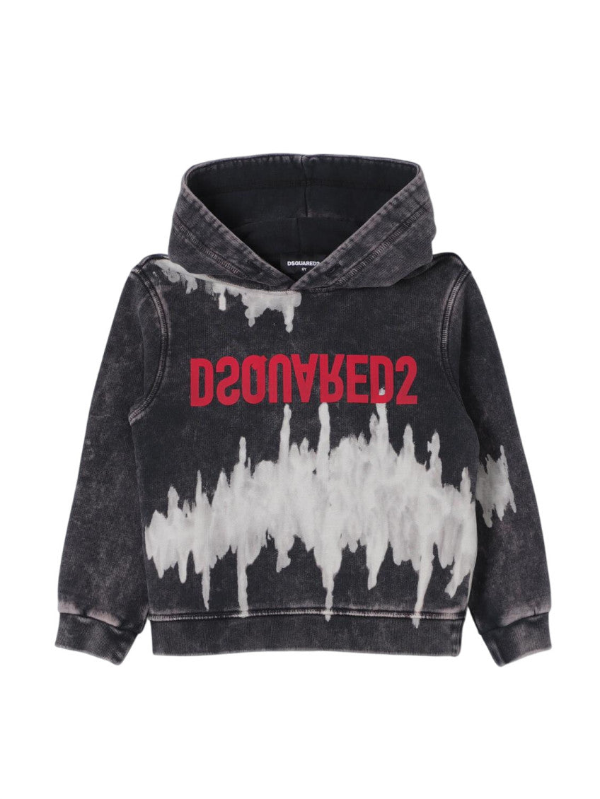 Boys Grey Graphic Hoodie 1