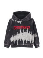 Boys Grey Graphic Hoodie 1