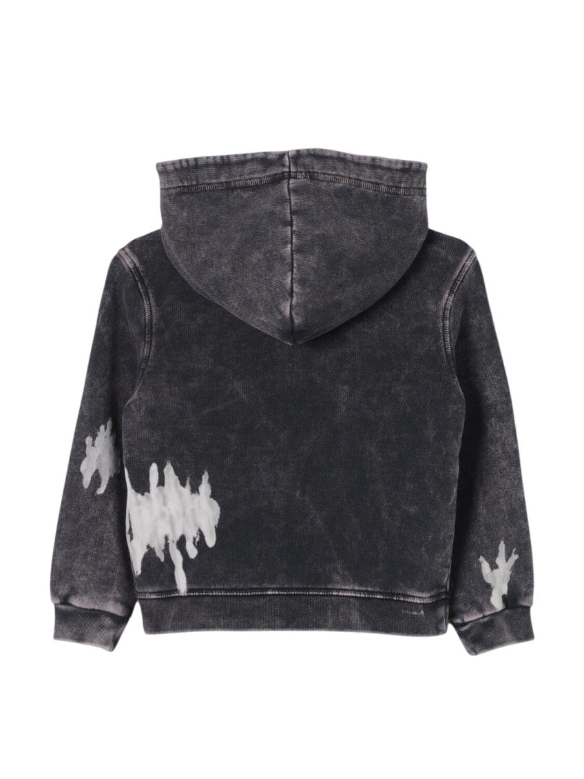 Boys Grey Graphic Hoodie 2