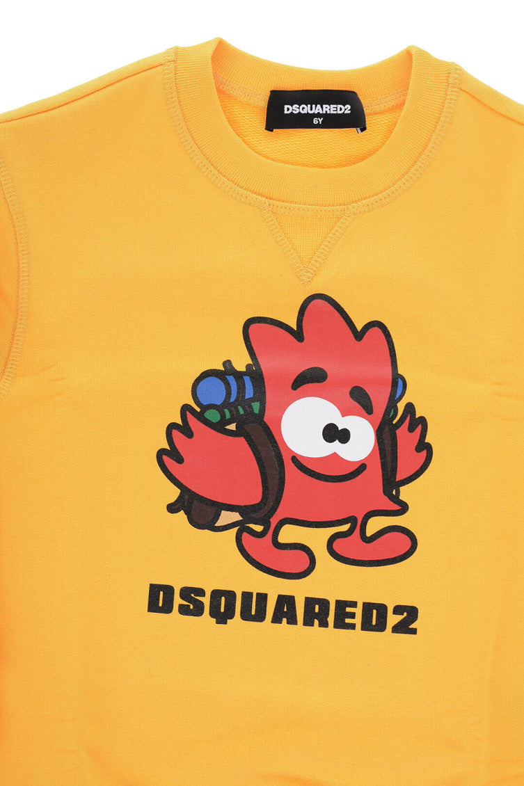 Boys Yellow Graphic Sweatshirt 3