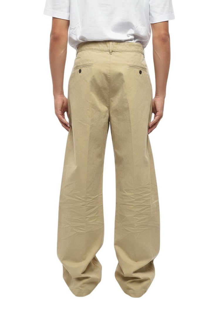 Beige Flat Front Pants 2