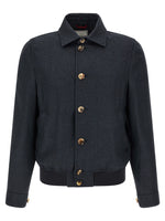 Dark Navy Textured Jacket 1