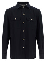 Navy Blue Regular Overshirt 1