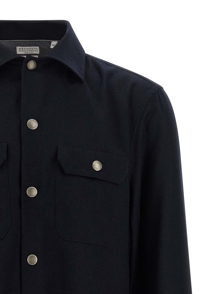 Navy Blue Regular Overshirt 3