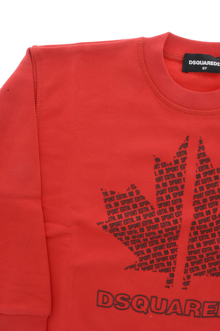 Boys Red Logo Sweatshirt 3