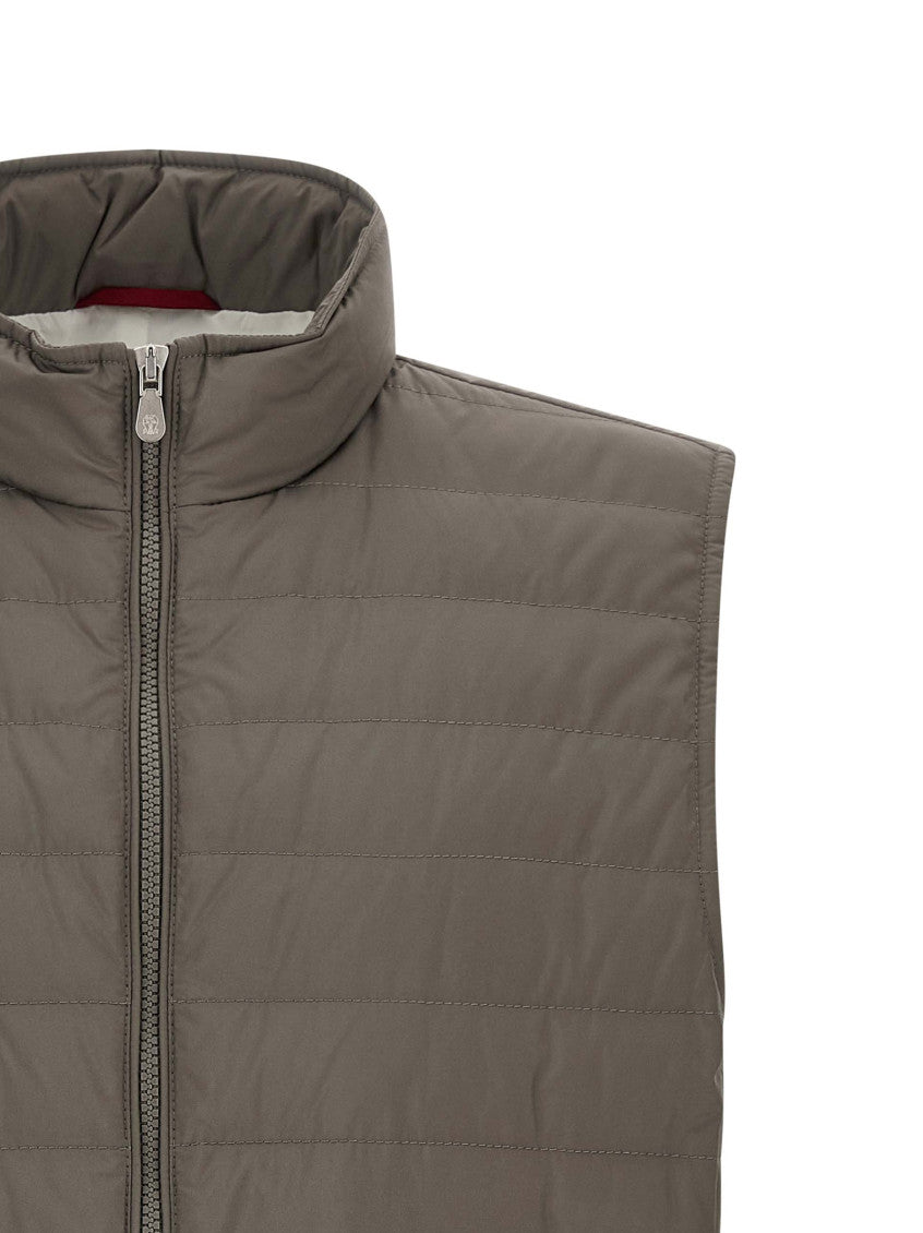 Dark Taupe Quilted Jacket 3