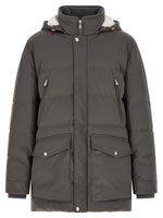Dark Grey Quilted Jacket 1