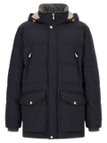 Navy Blue Quilted Jacket 1