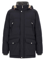 Navy Blue Quilted Jacket 1
