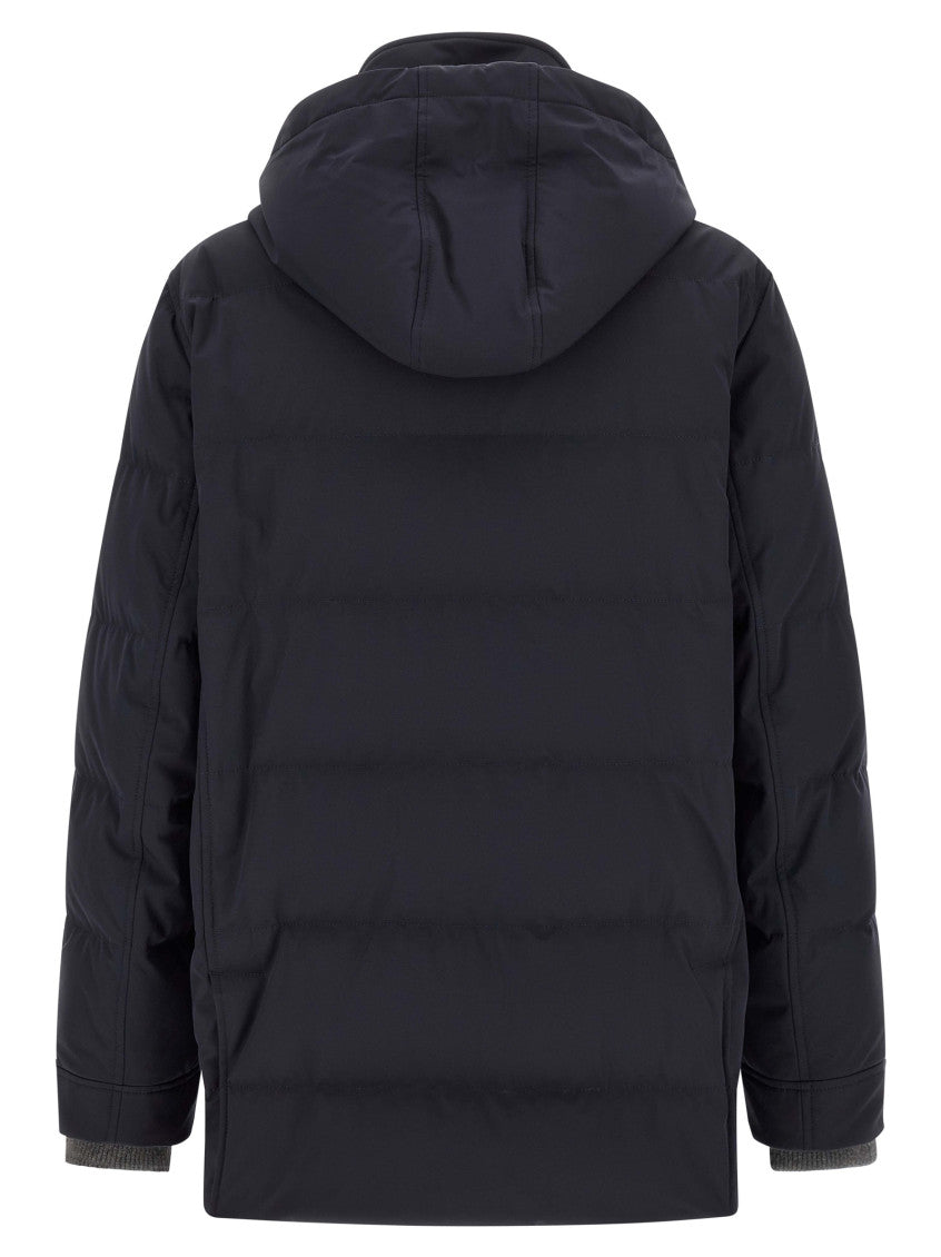 Navy Blue Quilted Jacket 3