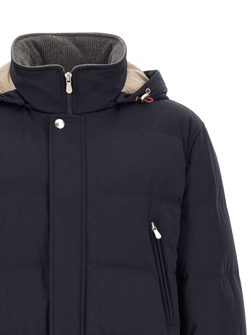 Navy Blue Quilted Jacket 4