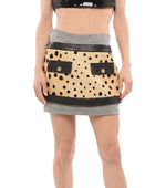 Multicolor Animal Print Mini Skirt 1
