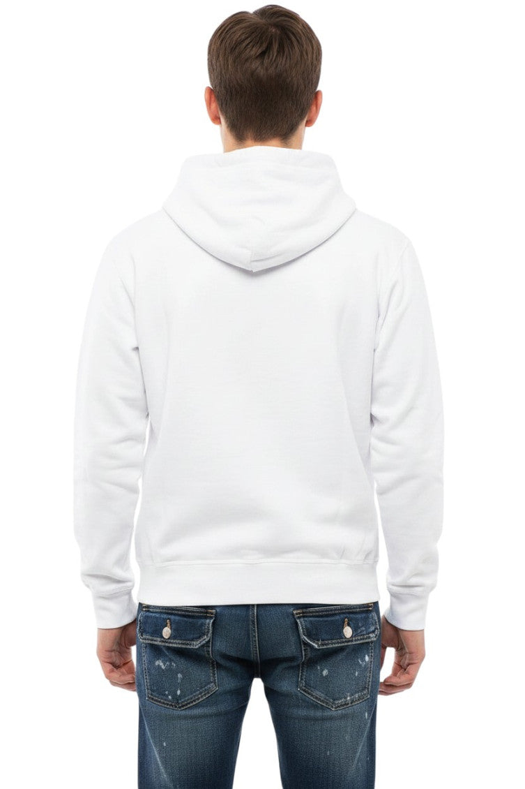 White Regular Graphic Hoodie 2