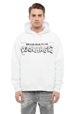 White Graphic Logo Hoodie 1