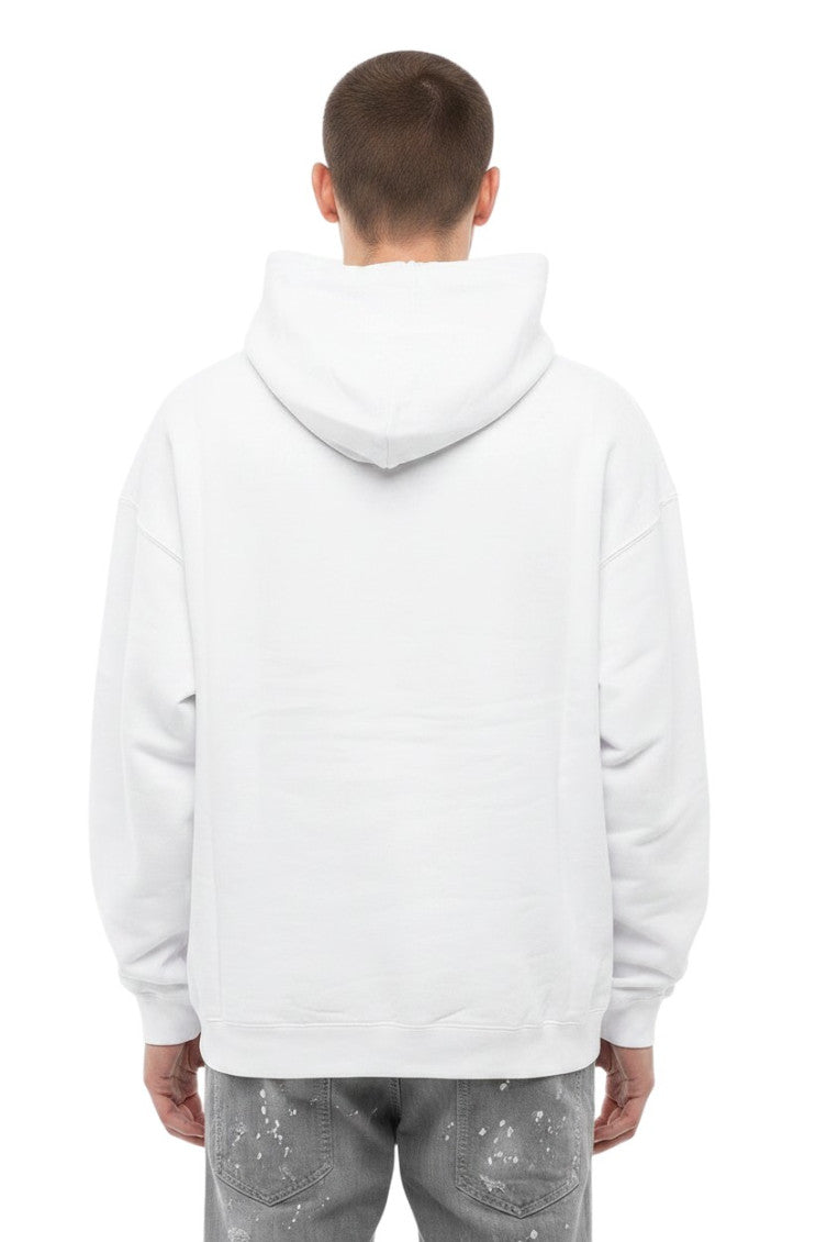 White Graphic Logo Hoodie 2