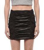 Black Leather Mini Skirt 1