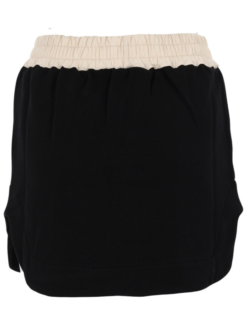 Black Graphic Mini Skirt 2