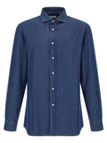 Blue Regular Solid Shirt 1