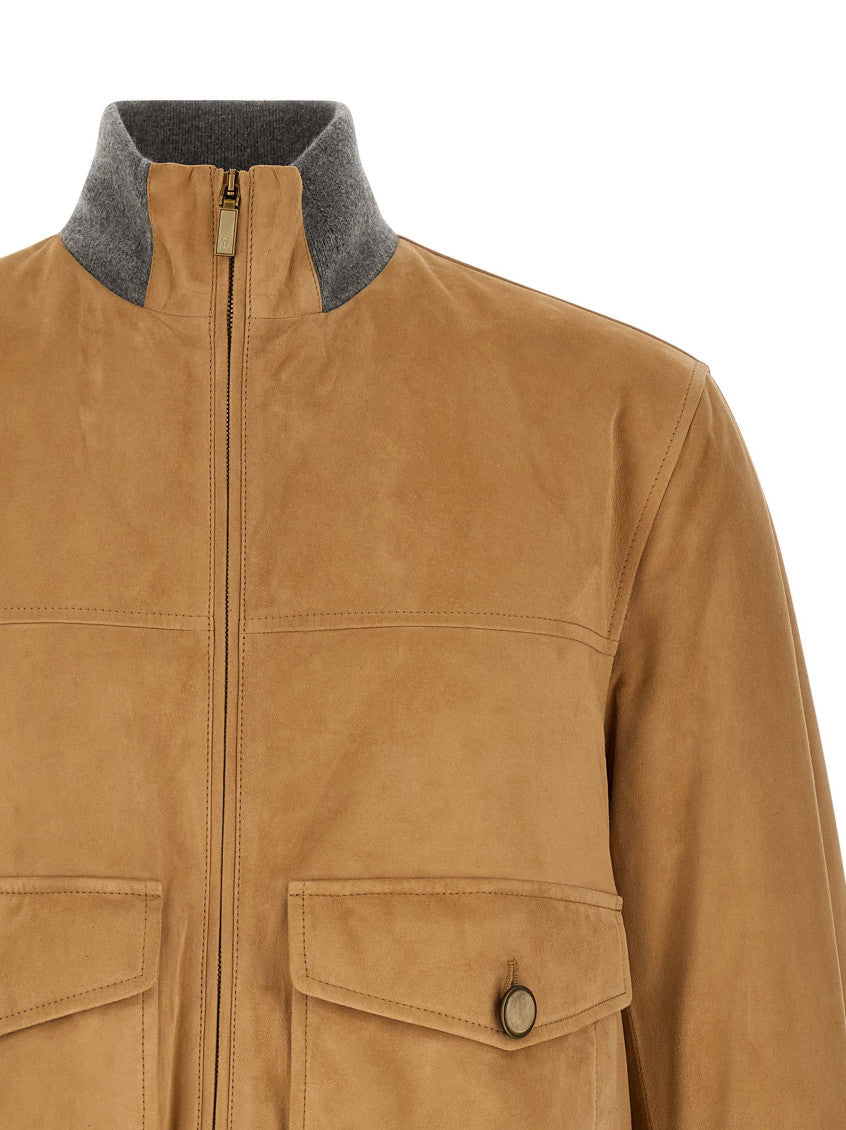 Light Brown Bomber Jacket 3