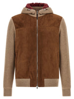 Brown Hood Bomber Jacket 1